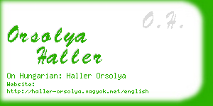 orsolya haller business card